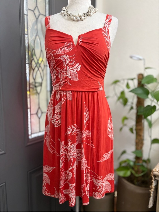 Soma Dresses & Skirts - NWT Soma Red Paradiso Built In Bra Dress | Size L